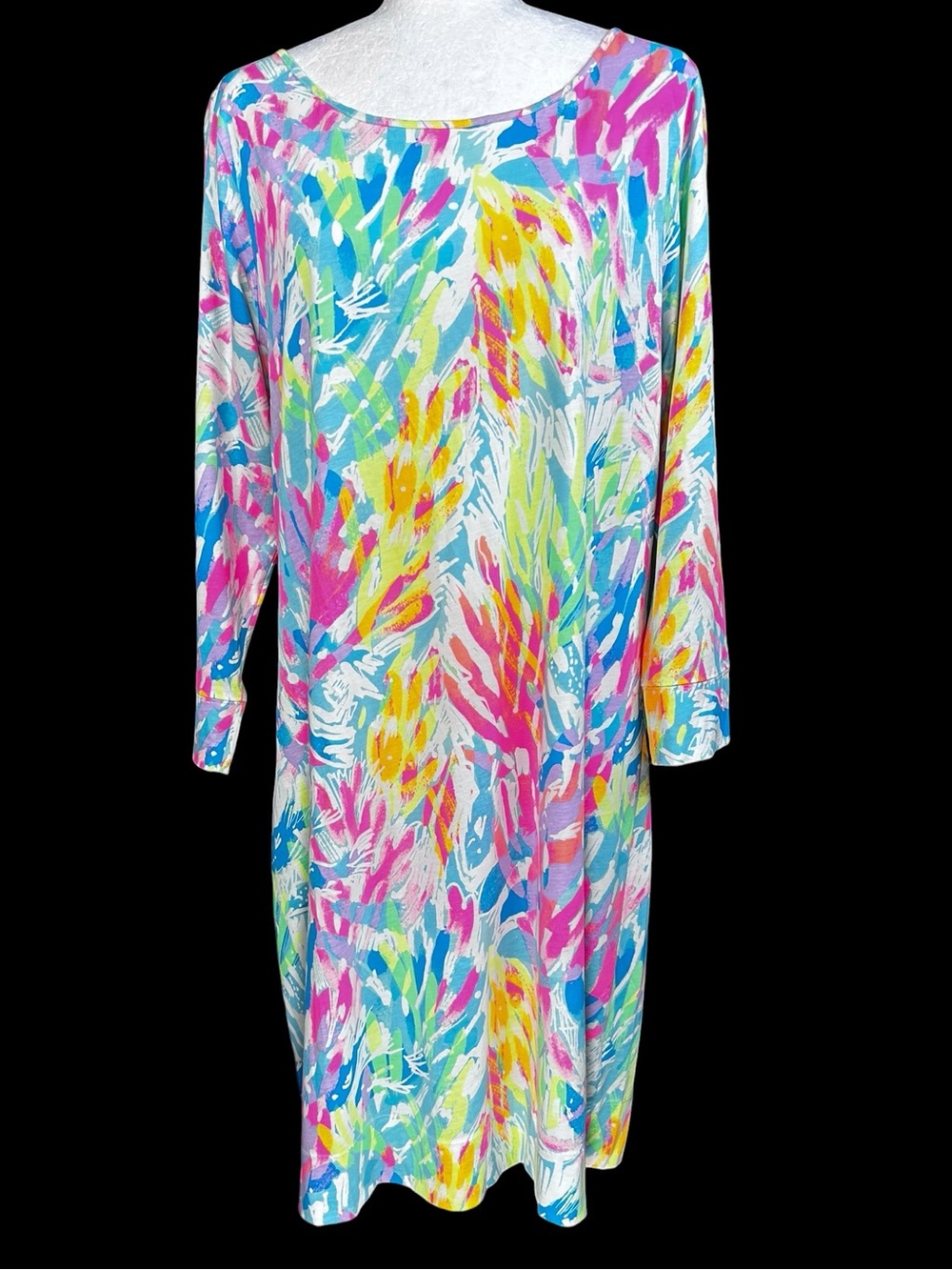 Lilly Pulitzer Marlowe Dress XL Old Money Dopamine Lightweight Resort